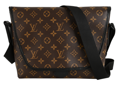 Magnetic Messenger, £895, Handbags, Brown, Canvas/Leather, Front view